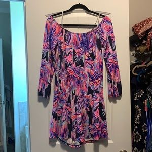 Lilly Pulitzer Lana Romper- Palms Up - M